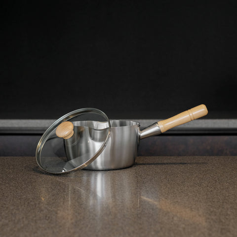 Glass lid 18cm (wooden knob)